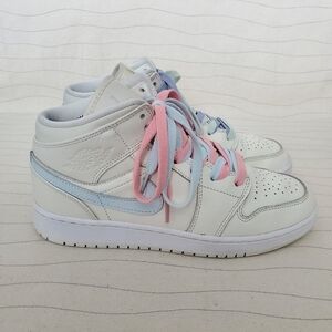 Nike Youth Air Jordan 1 Phantom Mid Multicolor Swoosh(GS) Shoes 555112-035 Sz 6Y